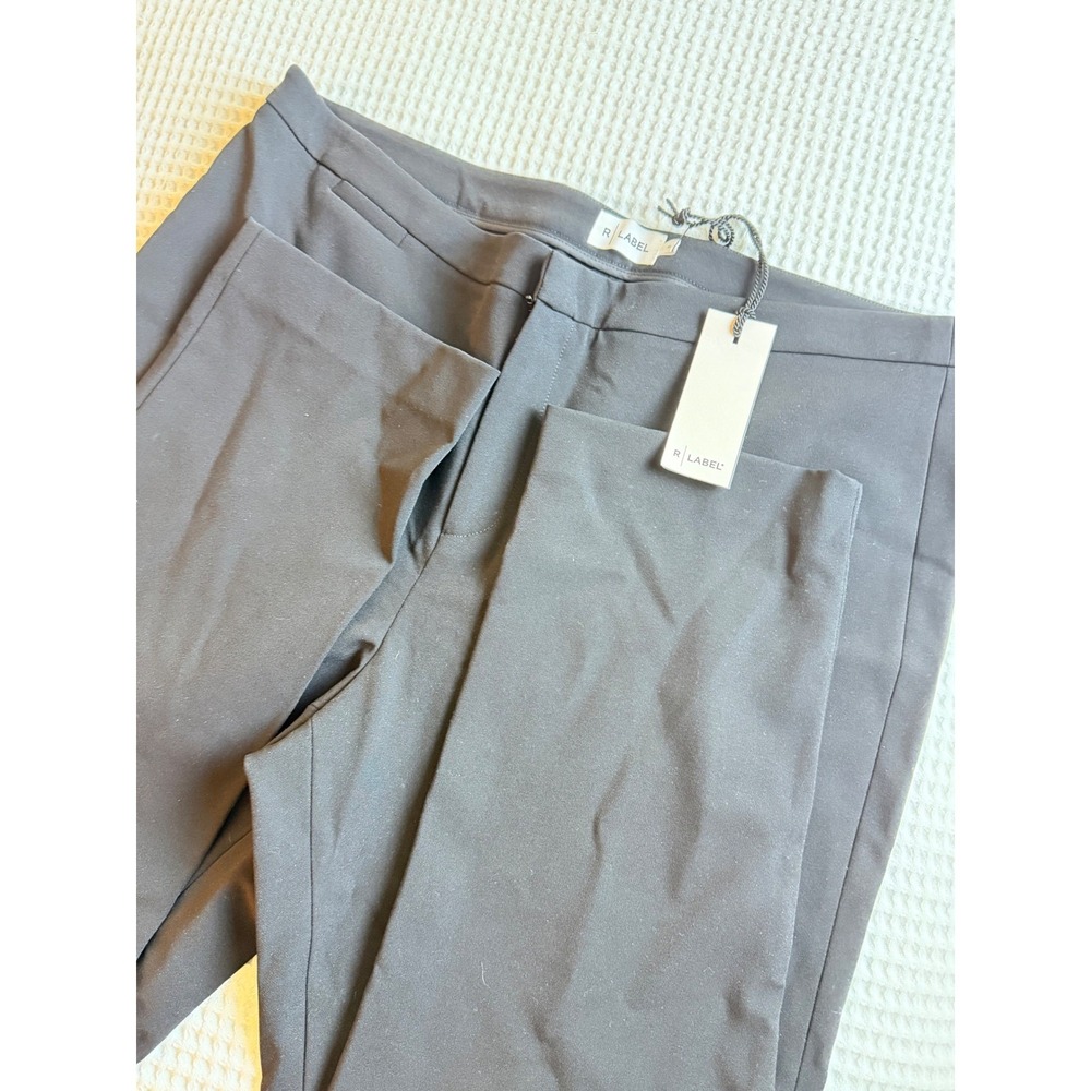 R Label Womens Slim Stretch Pants Black Size XL Workwear Dress Trousers NWT